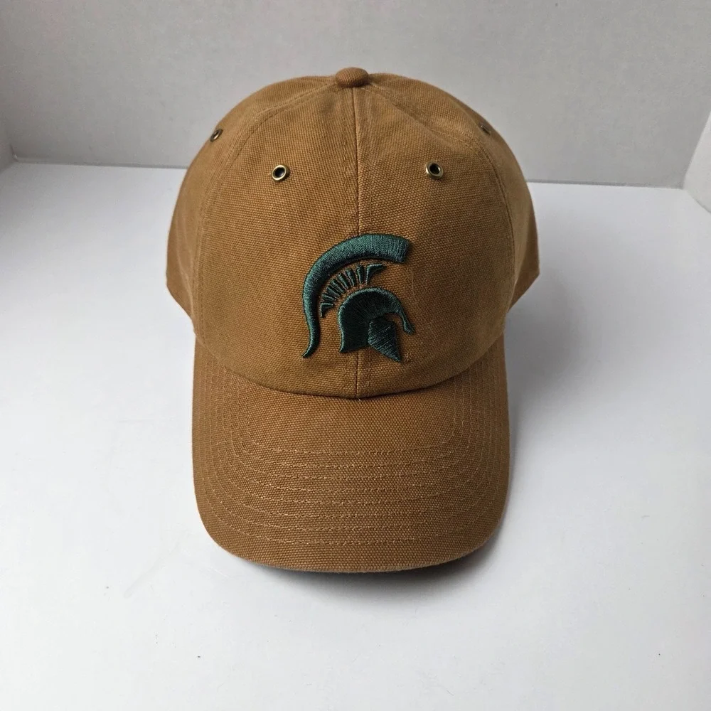 Michigan State Spartans '47 Trucker Carhartt  SnapBack Adjustable Hat Brown
